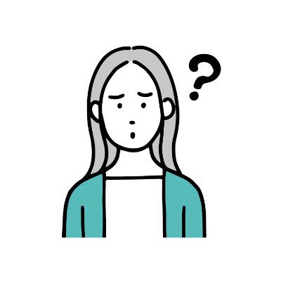 悩んでいる人のイラスト